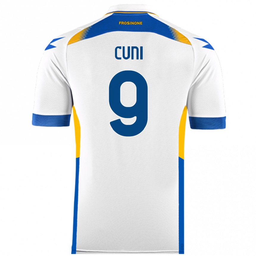 Women Football Marvin Cuni #9 White Away Jersey 2024/25 T-Shirt Nz