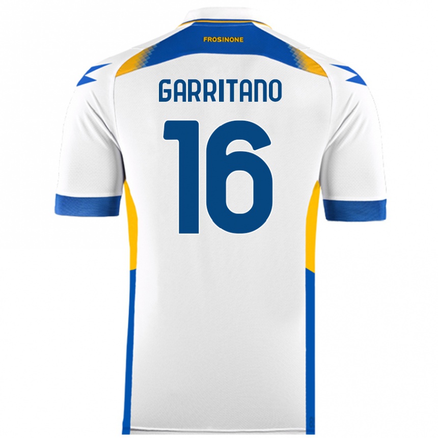 Women Football Luca Garritano #16 White Away Jersey 2024/25 T-Shirt Nz