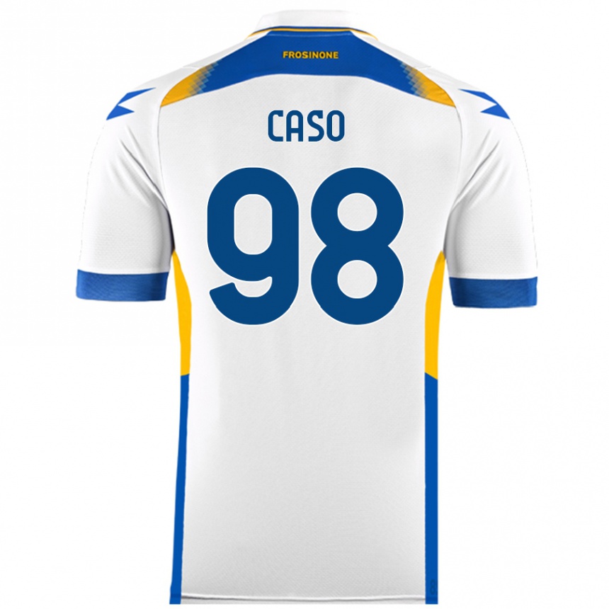 Women Football Giuseppe Caso #98 White Away Jersey 2024/25 T-Shirt Nz