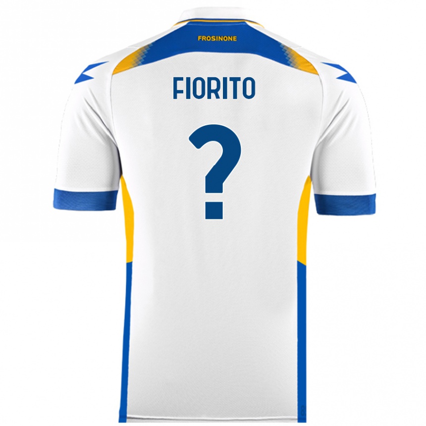 Women Football Loris Fiorito #0 White Away Jersey 2024/25 T-Shirt Nz