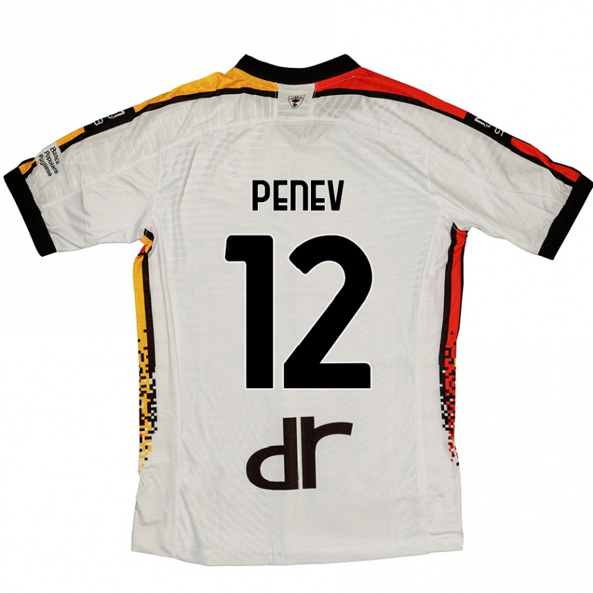 Women Football Plamen Penev #12 White Black Away Jersey 2024/25 T-Shirt Nz