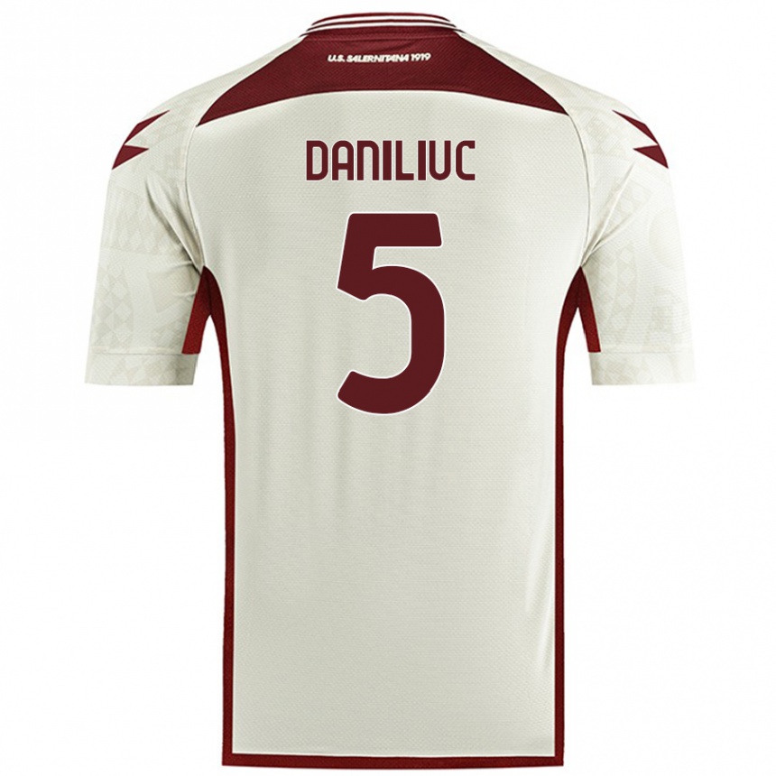 Women Football Flavius Daniliuc #5 Cream Color Away Jersey 2024/25 T-Shirt Nz