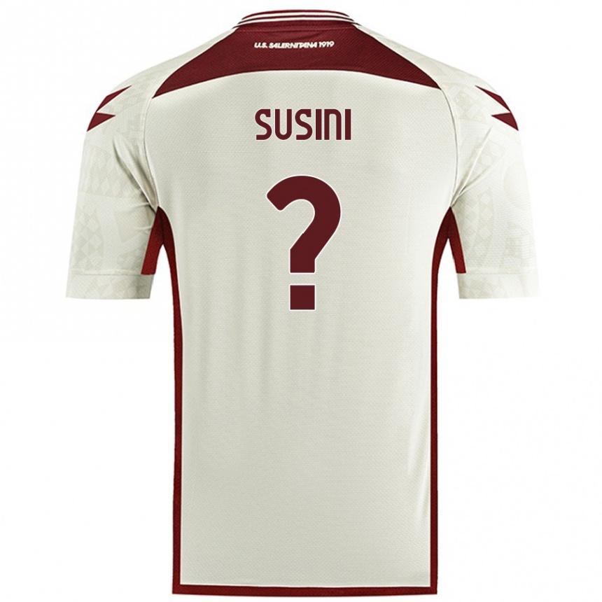 Women Football Antonio Susini #0 Cream Color Away Jersey 2024/25 T-Shirt Nz