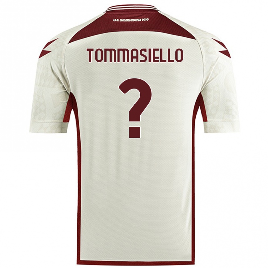 Women Football Francesco Tommasiello #0 Cream Color Away Jersey 2024/25 T-Shirt Nz