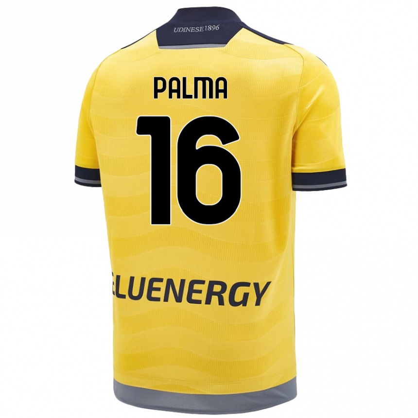 Women Football Matteo Palma #16 Golden Away Jersey 2024/25 T-Shirt Nz