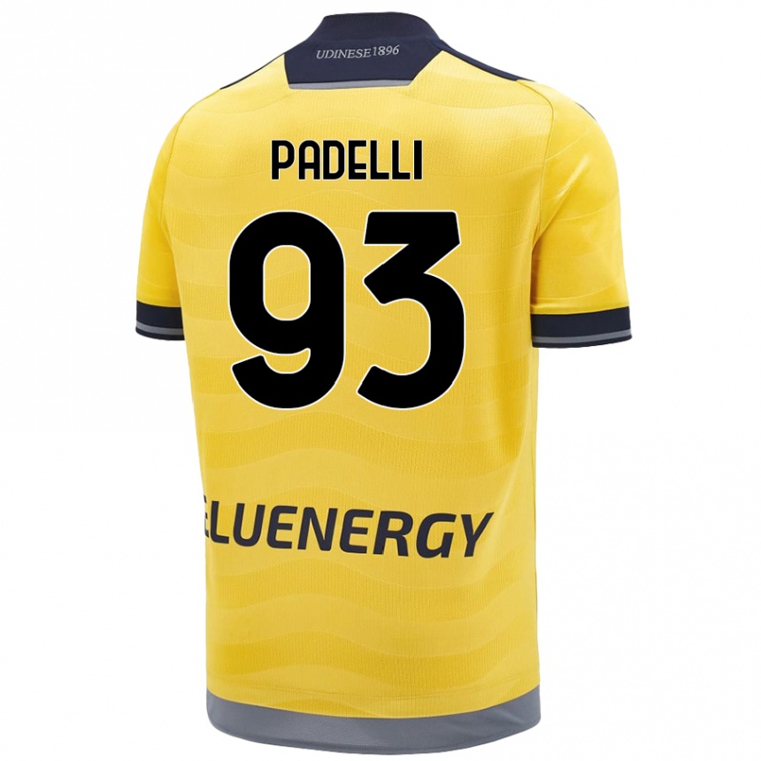 Women Football Daniele Padelli #93 Golden Away Jersey 2024/25 T-Shirt Nz