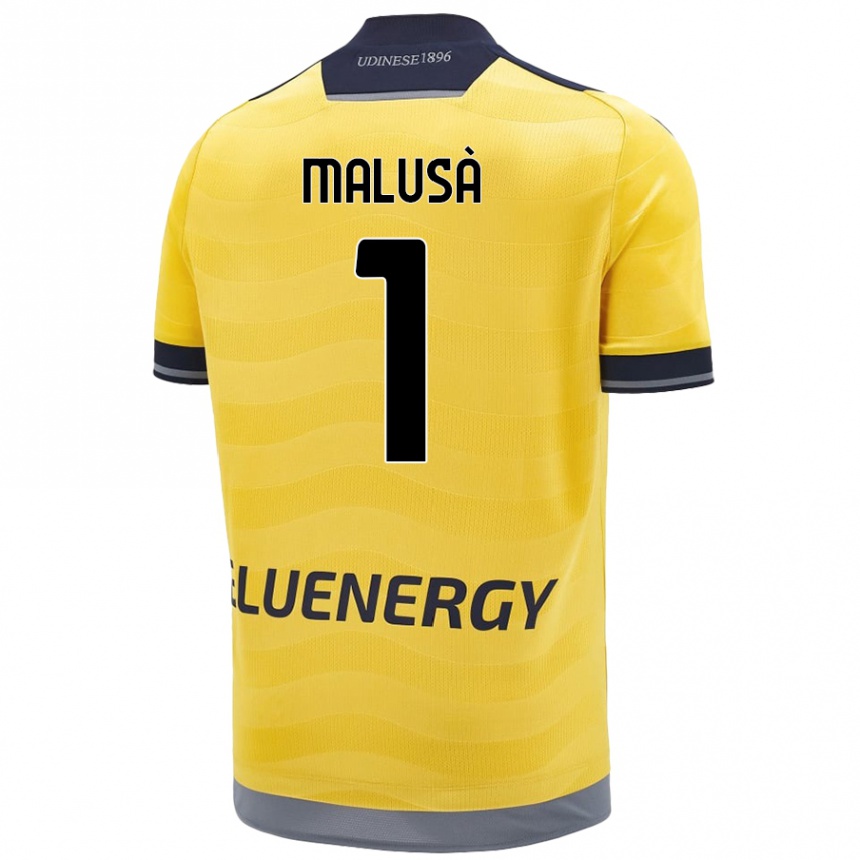 Women Football Joel Malusà #1 Golden Away Jersey 2024/25 T-Shirt Nz