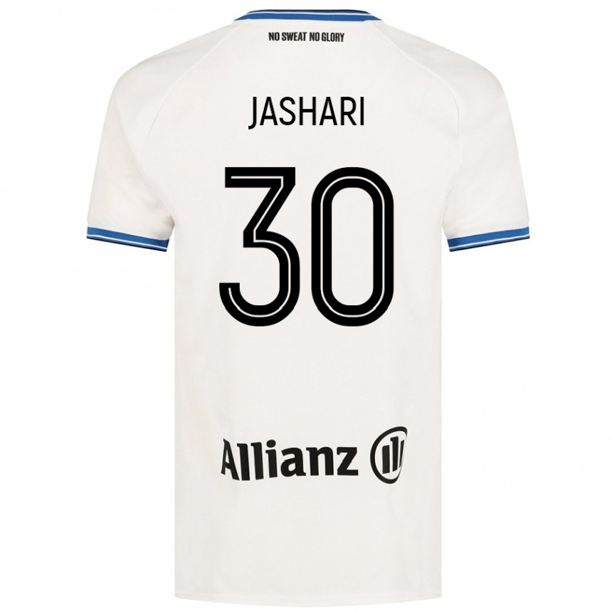 Women Football Ardon Jashari #30 White Away Jersey 2024/25 T-Shirt Nz