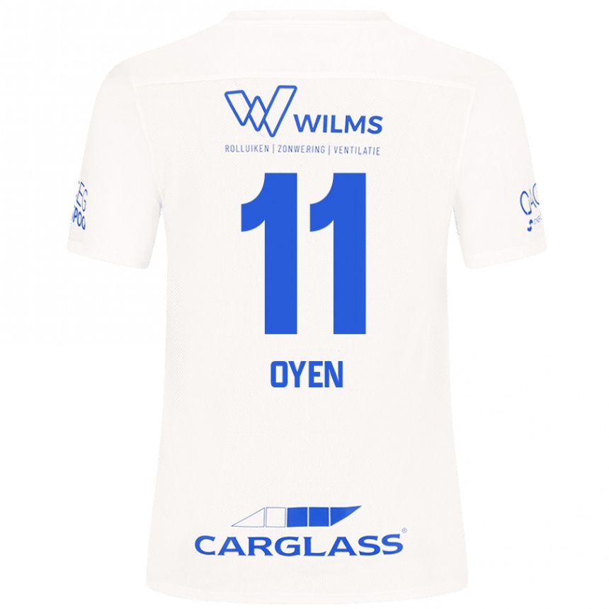 Women Football Luca Oyen #11 White Away Jersey 2024/25 T-Shirt Nz