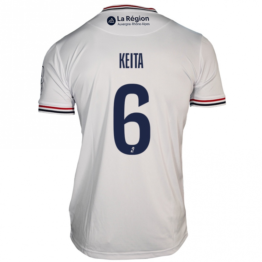 Women Football Habib Keïta #6 White Away Jersey 2024/25 T-Shirt Nz