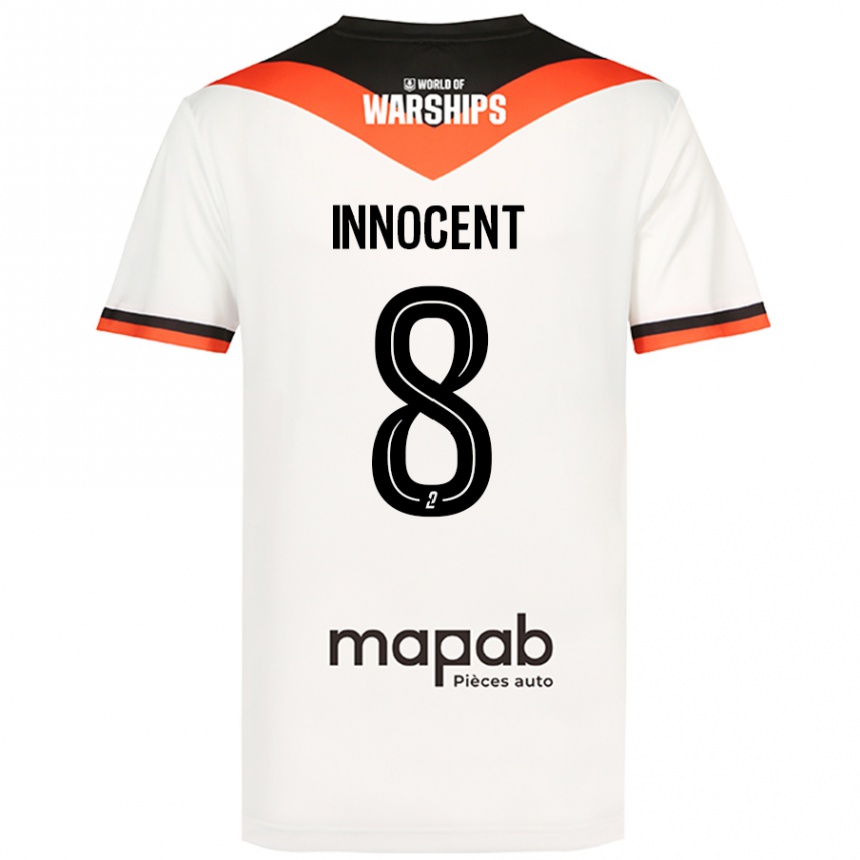 Women Football Bonke Innocent #8 White Away Jersey 2024/25 T-Shirt Nz