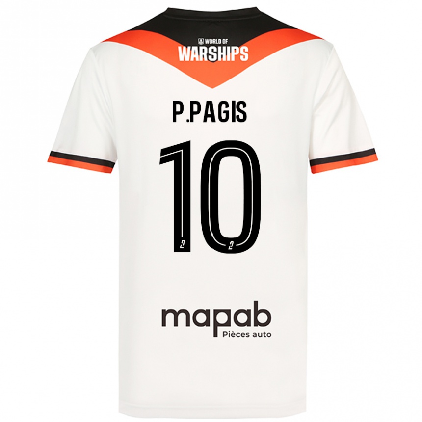 Women Football Pablo Pagis #10 White Away Jersey 2024/25 T-Shirt Nz