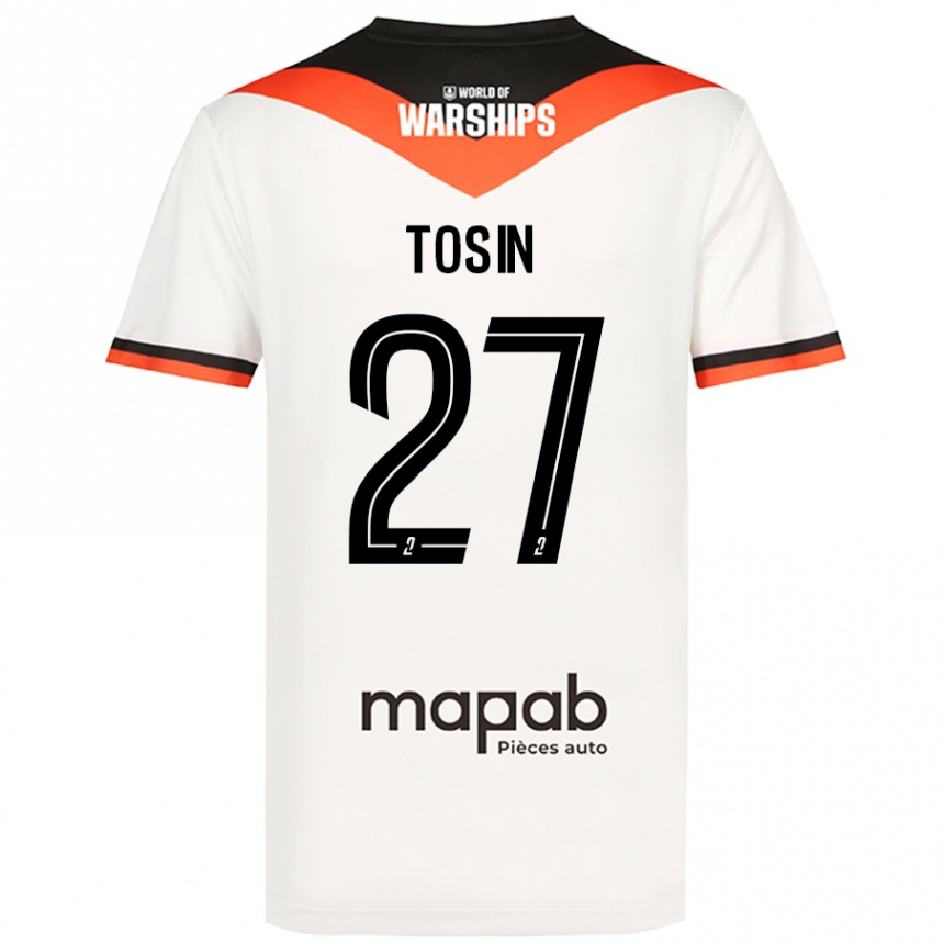 Women Football Aiyegun Tosin #27 White Away Jersey 2024/25 T-Shirt Nz