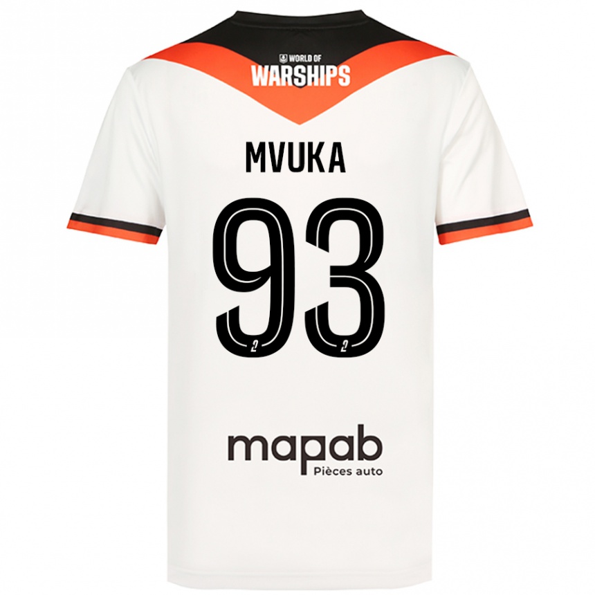 Women Football Joel Mvuka #93 White Away Jersey 2024/25 T-Shirt Nz