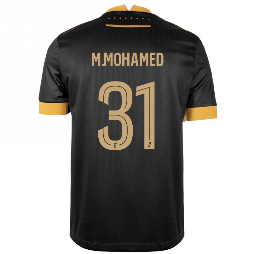 Women Football Mostafa Mohamed #31 Black Brown Away Jersey 2024/25 T-Shirt Nz